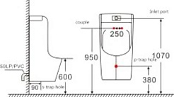 SantiLine Писсуар подвесной SL-6003 – фотография-3